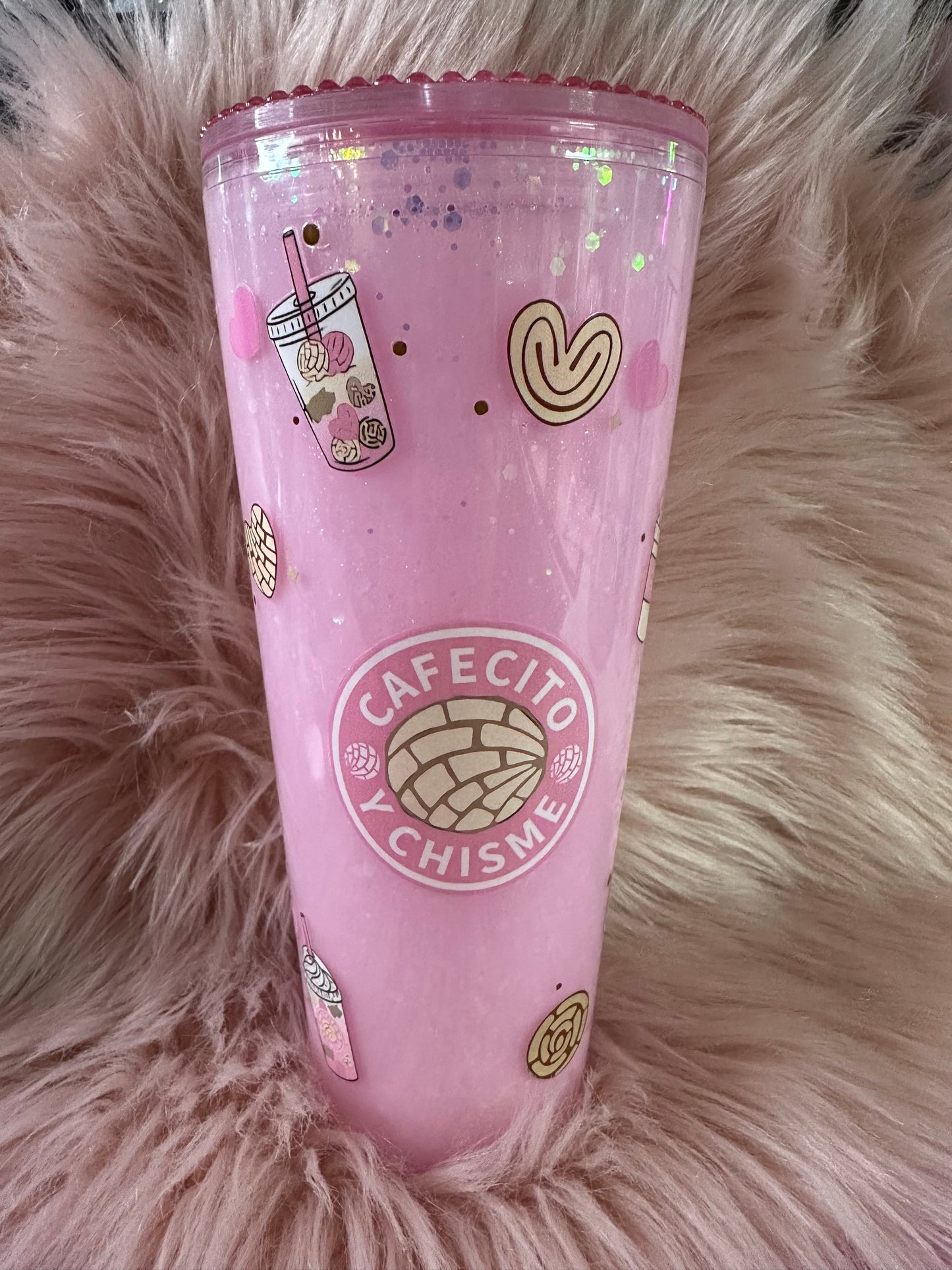 24 oz Snowglobe Tumbler(no drip)