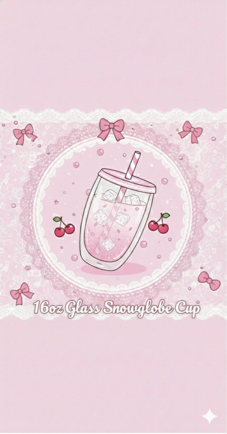 16 oz Snowglobe Cup