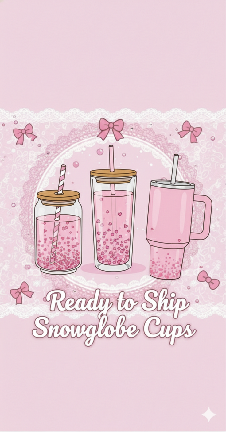 Ready to Ship Snowglobe Cups